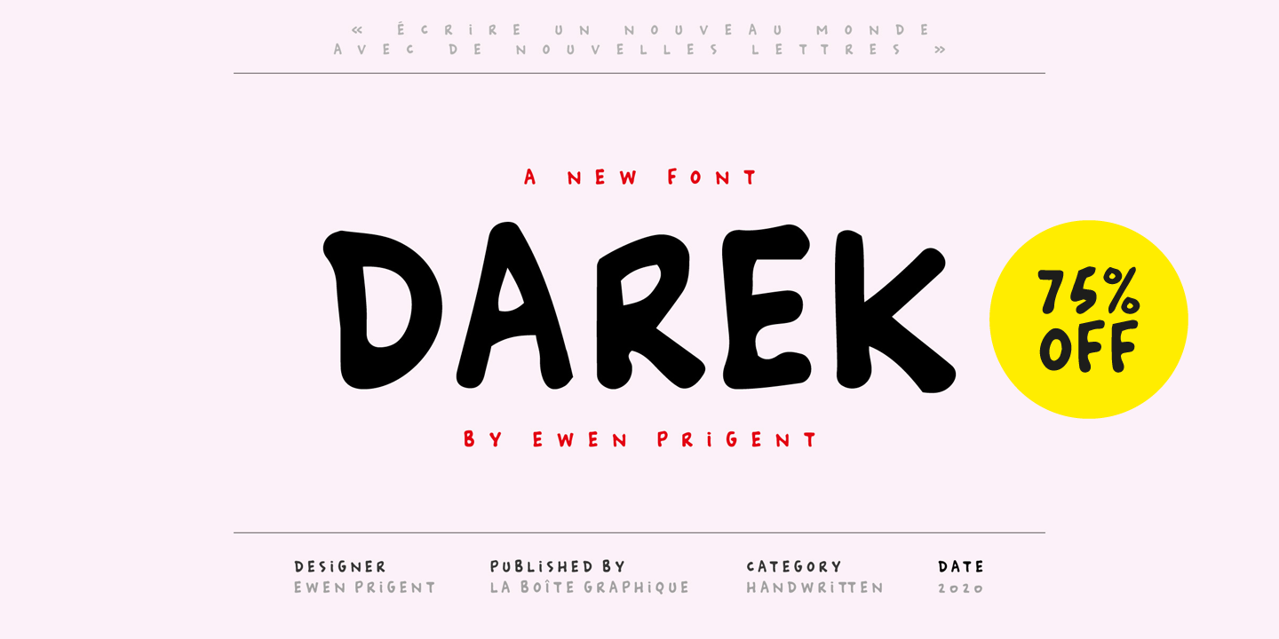 Пример шрифта Darek #7